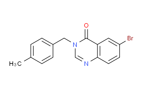 CAS No. 302913-32-2, 6-Bromo-3-(4-methylbenzyl)quinazolin-4(3H)-one