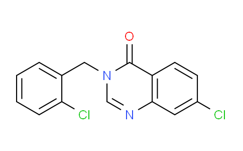 CAS No. 302913-45-7, 7-Chloro-3-(2-chlorobenzyl)quinazolin-4(3H)-one