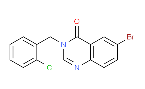CAS No. 302913-46-8, 6-Bromo-3-(2-chlorobenzyl)quinazolin-4(3H)-one