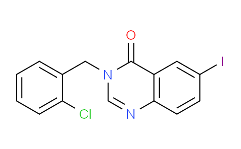 CAS No. 302913-47-9, 3-(2-Chlorobenzyl)-6-iodoquinazolin-4(3H)-one