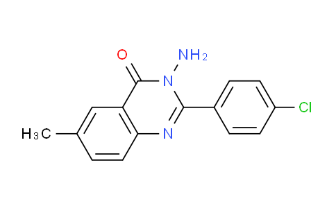 CAS No. 303091-12-5, 3-Amino-2-(4-chlorophenyl)-6-methylquinazolin-4(3H)-one