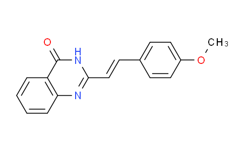 CAS No. 30507-21-2, 2-(4-Methoxystyryl)quinazolin-4(3H)-one