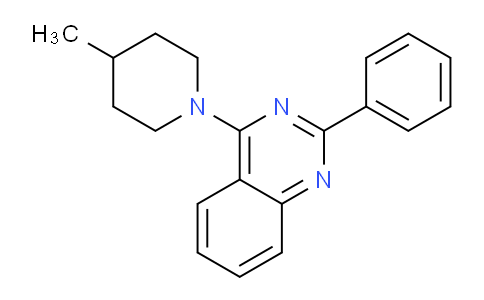 CAS No. 307544-24-7, 4-(4-Methylpiperidin-1-yl)-2-phenylquinazoline
