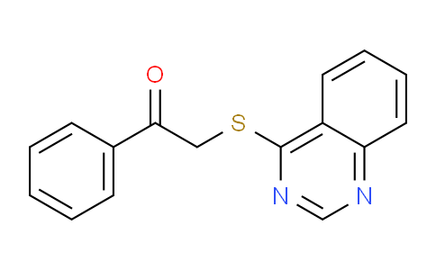 CAS No. 31737-18-5, 1-Phenyl-2-(quinazolin-4-ylthio)ethanone