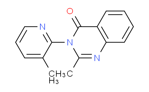 CAS No. 3214-64-0, 2-Methyl-3-(3-methylpyridin-2-yl)quinazolin-4(3H)-one