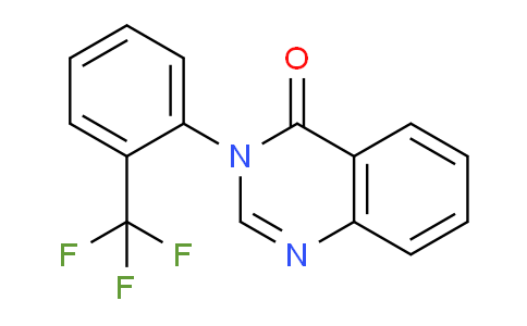 CAS No. 331736-89-1, 3-(2-(Trifluoromethyl)phenyl)quinazolin-4(3H)-one