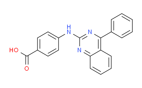 CAS No. 332102-09-7, 4-((4-Phenylquinazolin-2-yl)amino)benzoic acid