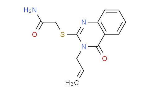 CAS No. 337498-84-7, 2-((3-Allyl-4-oxo-3,4-dihydroquinazolin-2-yl)thio)acetamide