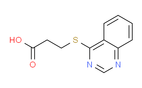 CAS No. 340740-10-5, 3-(Quinazolin-4-ylthio)propanoic acid