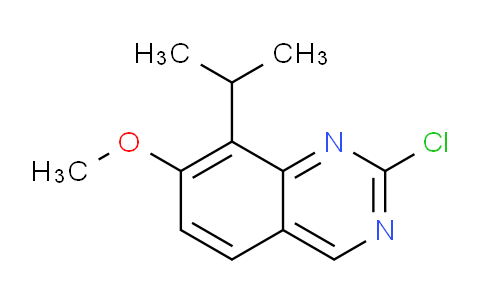 CAS No. 342801-20-1, 2-Chloro-8-isopropyl-7-methoxyquinazoline
