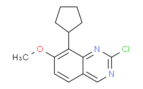 CAS No. 342801-27-8, 2-Chloro-8-cyclopentyl-7-methoxyquinazoline