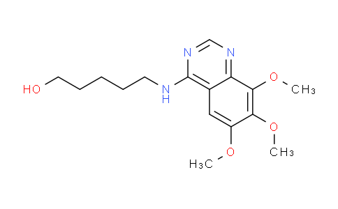 CAS No. 34372-09-3, 5-((6,7,8-Trimethoxyquinazolin-4-yl)amino)pentan-1-ol
