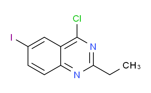 CAS No. 351426-09-0, 4-Chloro-2-ethyl-6-iodoquinazoline