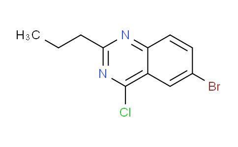 CAS No. 351426-10-3, 6-Bromo-4-chloro-2-propylquinazoline