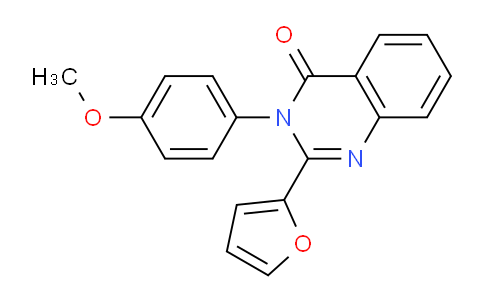 CAS No. 35868-41-8, 2-(Furan-2-yl)-3-(4-methoxyphenyl)quinazolin-4(3H)-one