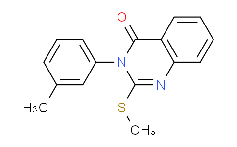 CAS No. 361179-11-5, 2-(Methylthio)-3-(m-tolyl)quinazolin-4(3H)-one