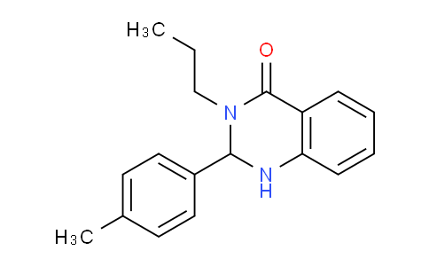 CAS No. 361186-69-8, 3-Propyl-2-(p-tolyl)-2,3-dihydroquinazolin-4(1H)-one