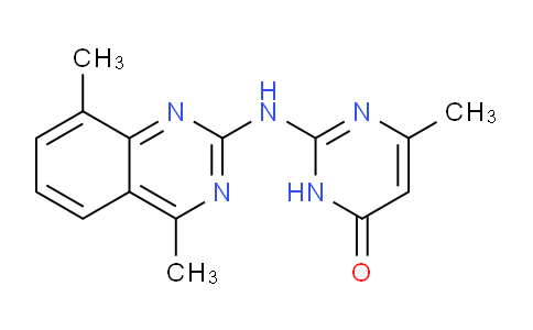 CAS No. 362000-34-8, 2-((4,8-Dimethylquinazolin-2-yl)amino)-6-methylpyrimidin-4(3H)-one