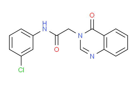 CAS No. 362492-08-8, N-(3-Chlorophenyl)-2-(4-oxoquinazolin-3(4H)-yl)acetamide
