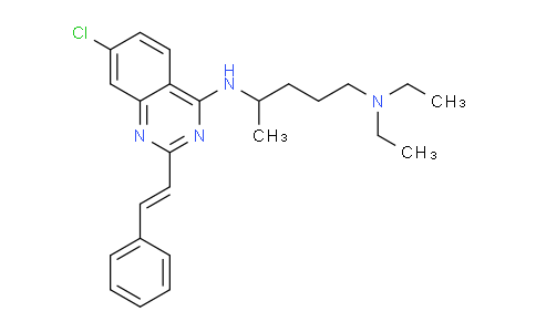 CAS No. 36950-49-9, N4-(7-Chloro-2-styrylquinazolin-4-yl)-N1,N1-diethylpentane-1,4-diamine