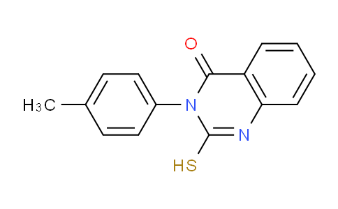CAS No. 37641-50-2, 2-Mercapto-3-(p-tolyl)quinazolin-4(3H)-one