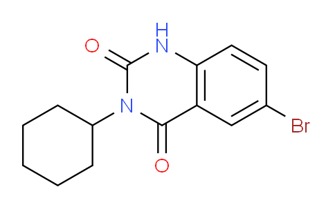 CAS No. 376625-66-0, 6-Bromo-3-cyclohexylquinazoline-2,4(1H,3H)-dione