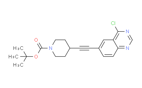 CAS No. 383434-51-3, 1-Boc-4-(4-Chloroquinazolin-6-ylethynyl)piperidine
