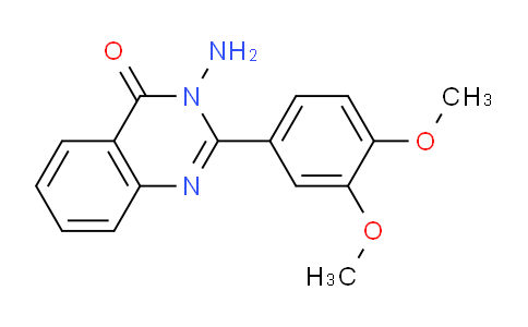 CAS No. 388109-19-1, 3-Amino-2-(3,4-dimethoxyphenyl)quinazolin-4(3H)-one