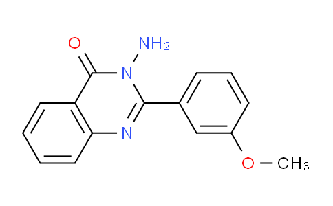 CAS No. 388109-22-6, 3-Amino-2-(3-methoxyphenyl)quinazolin-4(3H)-one