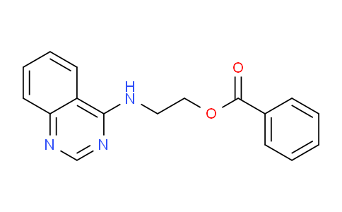 CAS No. 389797-97-1, 2-(Quinazolin-4-ylamino)ethyl benzoate