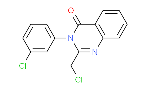 CAS No. 39263-96-2, 2-(Chloromethyl)-3-(3-chlorophenyl)quinazolin-4(3H)-one