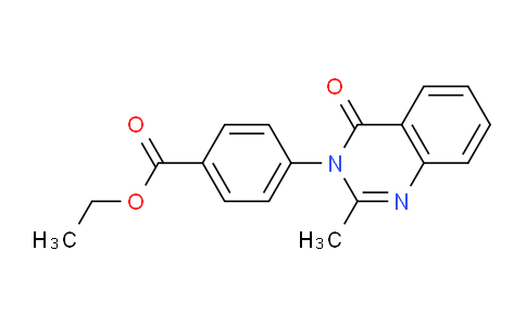 CAS No. 4005-02-1, Ethyl 4-(2-methyl-4-oxoquinazolin-3(4H)-yl)benzoate
