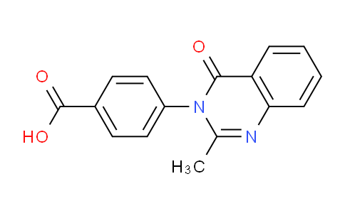CAS No. 4005-05-4, 4-(2-Methyl-4-oxoquinazolin-3(4H)-yl)benzoic acid