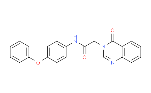 CAS No. 403736-15-2, 2-(4-Oxoquinazolin-3(4H)-yl)-N-(4-phenoxyphenyl)acetamide