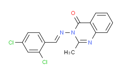 CAS No. 41332-39-2, 3-((2,4-Dichlorobenzylidene)amino)-2-methylquinazolin-4(3H)-one