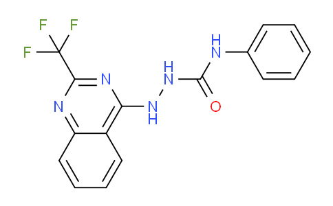 CAS No. 414891-74-0, N-Phenyl-2-(2-(trifluoromethyl)quinazolin-4-yl)hydrazinecarboxamide