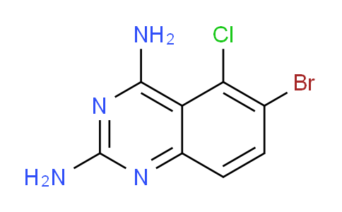 CAS No. 41934-85-4, 6-Bromo-5-chloroquinazoline-2,4-diamine