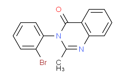 CAS No. 4260-20-2, 3-(2-Bromophenyl)-2-methylquinazolin-4(3H)-one