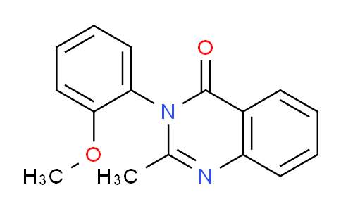 CAS No. 4260-28-0, 3-(2-Methoxyphenyl)-2-methylquinazolin-4(3H)-one