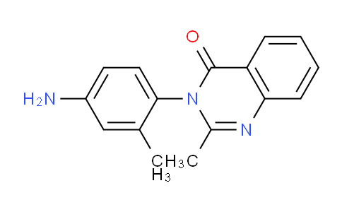 CAS No. 4309-28-8, 3-(4-Amino-2-methylphenyl)-2-methylquinazolin-4(3H)-one