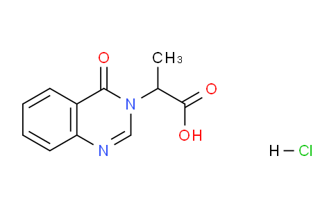 CAS No. 435345-19-0, 2-(4-Oxoquinazolin-3(4H)-yl)propanoic acid hydrochloride