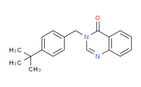 CAS No. 439135-85-0, 3-(4-(tert-Butyl)benzyl)quinazolin-4(3H)-one