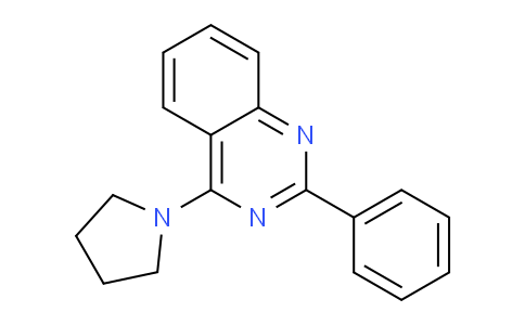 CAS No. 442536-98-3, 2-Phenyl-4-(pyrrolidin-1-yl)quinazoline