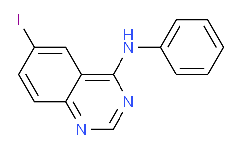 CAS No. 455887-98-6, 6-Iodo-N-phenylquinazolin-4-amine