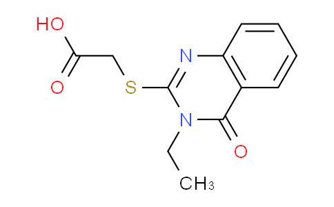 CAS No. 462067-13-6, 2-((3-Ethyl-4-oxo-3,4-dihydroquinazolin-2-yl)thio)acetic acid