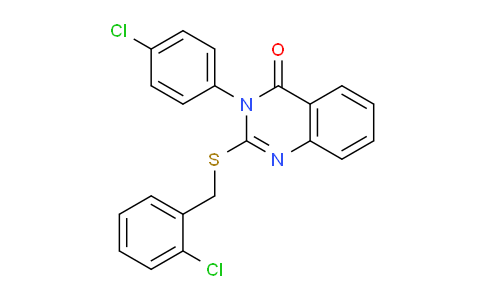 CAS No. 476484-73-8, 2-((2-Chlorobenzyl)thio)-3-(4-chlorophenyl)quinazolin-4(3H)-one