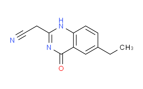 CAS No. 491876-89-2, 2-(6-Ethyl-4-oxo-1,4-dihydroquinazolin-2-yl)acetonitrile