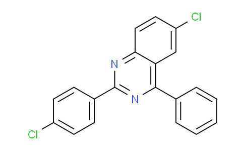 CAS No. 49797-11-7, 6-Chloro-2-(4-chlorophenyl)-4-phenylquinazoline