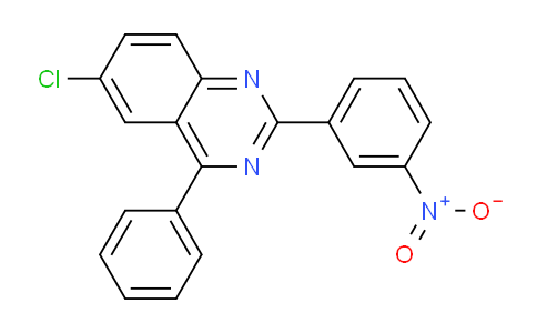 CAS No. 49797-14-0, 6-Chloro-2-(3-nitrophenyl)-4-phenylquinazoline