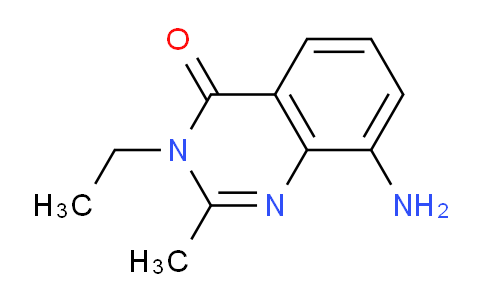 CAS No. 501361-25-7, 8-Amino-3-ethyl-2-methylquinazolin-4(3H)-one